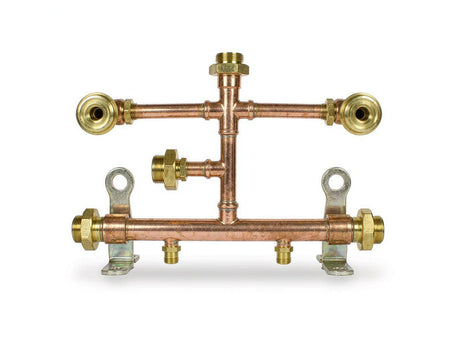 nVent RackChiller Rack Manifold — vertical stainless-steel manifold with dripless quick disconnects (generic category image)
